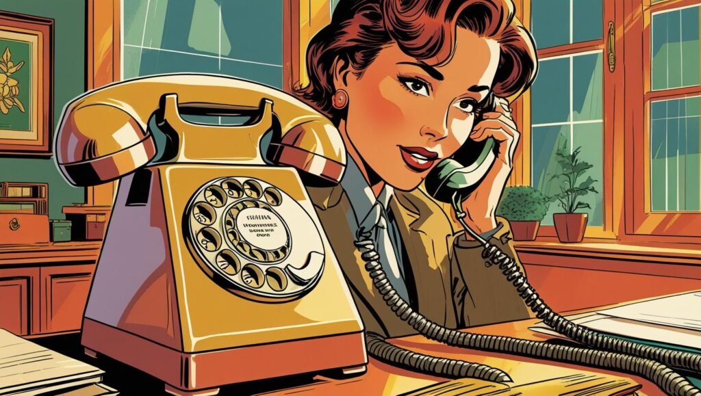 create an illustration that depicts a customer enquiring on the phone
