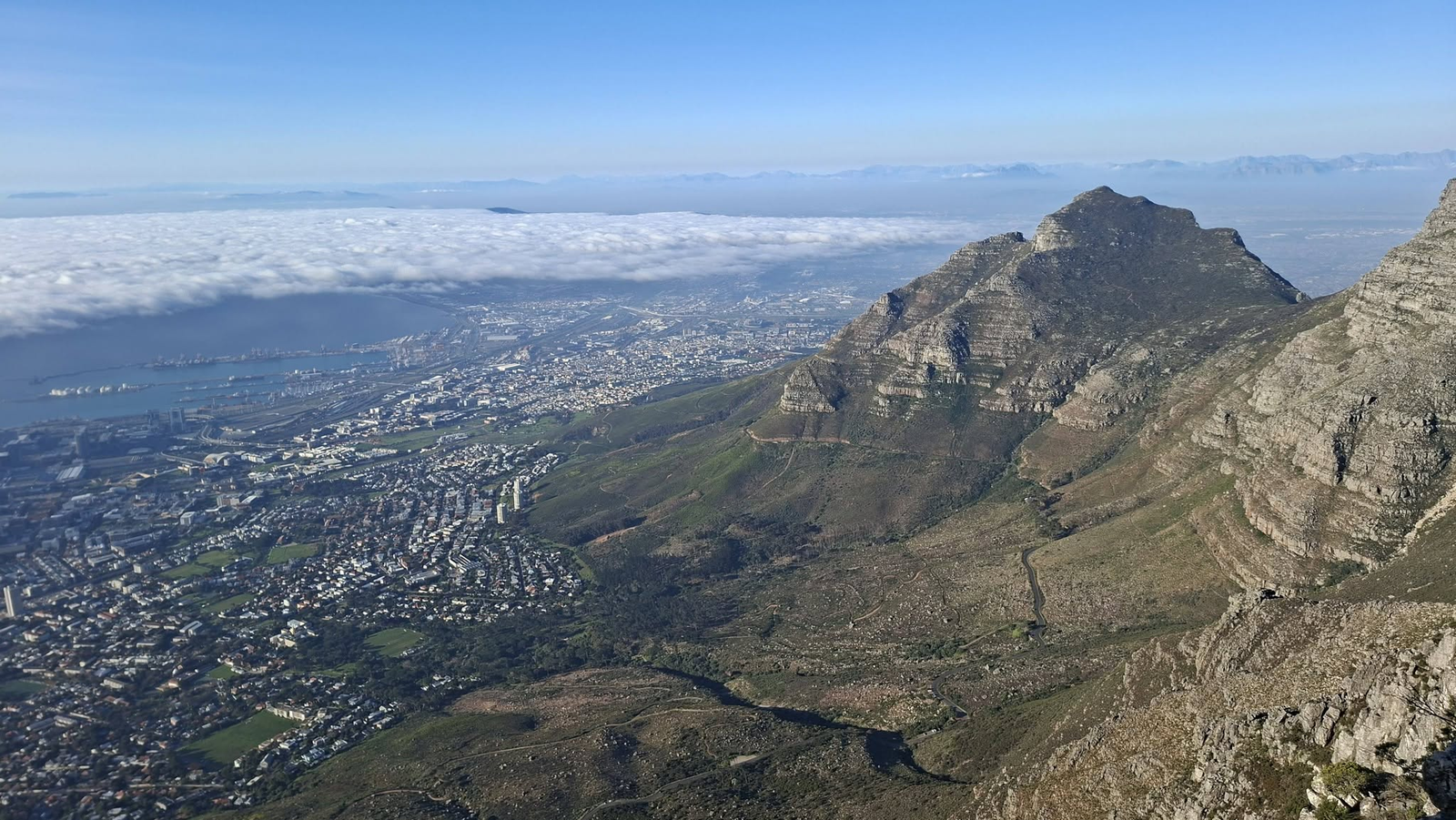 cape town city from table mountain